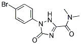 1-(4-Bromophenyl)-2,5-dihydro-5-oxo-1H-1,2,4-triazole-3-carboxylicaciddimethylamide Struktur