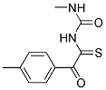 1-methyl-4-(((((methylamino)carbonyl)amino)carbothioyl)carbonyl)benzene Struktur