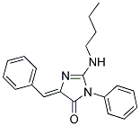 2-BUTYLAMINO-3-PHENYL-5-PHENYLMETHYLENE-4H-IMIDAZOL-4-ONE Struktur