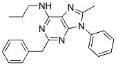 2-BENZYL-8-METHYL-9-PHENYL-N-PROPYL-9H-PURIN-6-AMINE Struktur