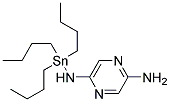 2-AMINO-5-TRIBUTYLSTANNYLAMINOPYRAZINE Struktur