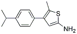 2-AMINO-4-(4-ISOPROPYL-PHENYL)-5-METHYL-THIOPHENE- Struktur