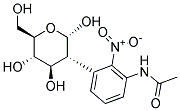 2-ACETAMIDO-2'-NITROPHENYL-2-DEOXY-ALPHA-D-GLUCOPYRANOSIDE Struktur