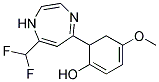 2,3-DIHYDRO-2-[7-DIFLUOROMETHYL-1H-1,4-DIAZEPIN-5-YL]-4-METHOXYPHENOL Struktur