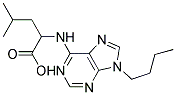 2-(9-BUTYL-9H-PURIN-6-YLAMINO)-4-METHYLPENTANOIC ACID Struktur