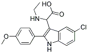 2-(5-CHLORO-2-(4-METHOXYPHENYL)-1H-INDOL-3-YL)-2-(ETHYLAMINO)ACETIC ACID Struktur