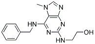 2-(2-HYDROXYETHYLAMINO)-6-BENZYLAMINO-7-METHYLPURINE Struktur