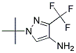 1-TERT-BUTYL-3-(TRIFLUOROMETHYL)-1H-PYRAZOL-4-AMINE Struktur