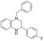 1-BENZYL-3-(4-FLUOROPHENYL)-1,2,3,4-TETRAHYDROQUINOXALINE Struktur