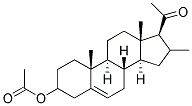 16-METHYL-16-DIHYDROPREGNENOLONEACETATE Struktur