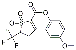 1,2-DIHYDRO-8-METHOXY-2-(TRIFLUOROMETHYL)-THIENO-[2,3-C]-CHROMEN-3,3,4-TRIONE Struktur