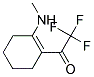 1-(N-METHYLAMINO)-2-TRIFLUOROACETYL-CYCLOHEX-1-ENE Struktur