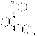 1-(2-CHLOROBENZYL)-3-(4-FLUOROPHENYL)-1,2,3,4-TETRAHYDROQUINOXALINE Struktur