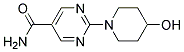 2-(4-Hydroxypiperidin-1-yl)pyrimidine-5-carboxamide Struktur