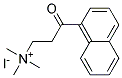 2-(A-NAPHTHOYL)ETHYLTRIMETHYLAMMONIUM IO DIDE Struktur