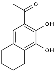 1-(3,4-DIHYDROXY-5,6,7,8-TETRAHYDRONAPHTHALEN-2-YL)ETHAN-1-ONE, TECH Struktur