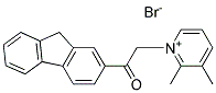 2-(2,3-DIMETHYL-1-PYRIDINIUMYL)-1-(9H-2-FLUORENYL)-1-ETHANONE BROMIDE, TECH Struktur