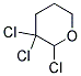 2,3,3-TRICHLOROTETRAHYDRO-2H-PYRAN, TECH Struktur