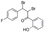 2,3-DIBROMO-3-(4-FLUOROPHENYL)-1-(2-HYDROXYPHENYL)PROPAN-1-ONE, TECH Struktur