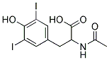 2-(ACETYLAMINO)-3-(4-HYDROXY-3,5-DIIODOPHENYL)PROPANOIC ACID, TECH Struktur