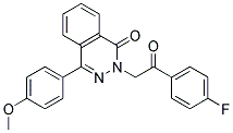 2-[2-(4-FLUORO-PHENYL)-2-OXO-ETHYL]-4-(4-METHOXY-PHENYL)-2H-PHTHALAZIN-1-ONE Struktur