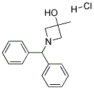 1-(DIPHENYLMETHYL)-3-HYDROXY-3-METHYLAZETIDINEHYDROCHLORIDE Struktur