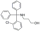 2-CHLOROTRITYL 3-HYDROXYPROPYLAMINE Struktur