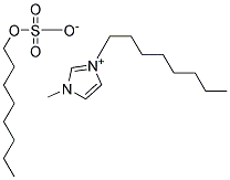 1-METHYL-3-OCTYLIMIDAZOLIUM OCTYLSULFATE, 98% [OMIM] [OCSO4] Struktur