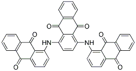 1,4-BIS(1-ANTHRAQUINONYLAMINO)- ANTHRAQUINONE, TECH Struktur