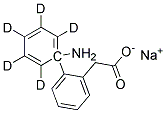 2-(AMINOPHENYL-D5)-PHENYLACETIC ACID, SODIUM SALT Struktur