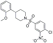 1-[(4-CHLORO-3-NITROPHENYL)SULPHONYL]-4-(2-METHOXYPHENYL)PIPERIDINE Struktur