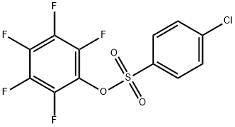 2,3,4,5,6-PENTAFLUOROPHENYL 4-CHLOROBENZENESULPHONATE Struktur