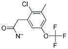 2-CHLORO-3-METHYL-5-(TRIFLUOROMETHOXY)PHENYLACETONITRIL Struktur