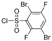 2,5-DIBROMO-3,6-DIFLUOROBENZENE-1-SULPHONYL CHLORIDE Struktur