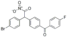 2-(4-BROMOPHENYL)-2-[4-(4-FLUOROBENZOYL)PHENYL]ACETONITRIL Struktur