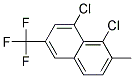 1,8-DICHLORO-2-METHYL-6-(TRIFLUOROMETHYL)NAPHTHALEN Struktur