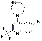 1-[6-BROMO-2-(TRIFLUOROMETHYL)QUINOL-4-YL]HOMOPIPERAZIN Struktur