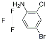 2-AMINO-5-BROMO-3-CHLOROBENZOTRIFLUORID Struktur