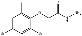 2-(2,4-DIBROMO-6-METHYLPHENOXY)ACETOHYDRAZIDE Struktur