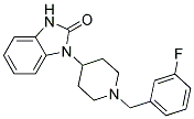 1-[1-(3-FLUOROBENZYL)PIPERIDIN-4-YL]-1,3-DIHYDRO-2H-BENZIMIDAZOL-2-ONE Struktur