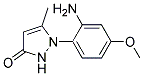 1-(2-AMINO-4-METHOXYPHENYL)-5-METHYL-PYRAZOL-3-ONE Struktur