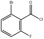 2-BROMO-6-FLUOROBENZOYL CHLORIDE Struktur