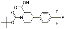 1-(TERT-BUTOXYCARBONYL)-4-(4-(TRIFLUOROMETHYL)PHENYL)PIPERIDINE-2-CARBOXYLIC ACID Struktur