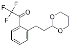 1-[2-(2-[1,3]DIOXAN-2-YL-ETHYL)-PHENYL]-2,2,2-TRIFLUORO-ETHANONE Struktur