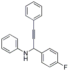 [1-(4-FLUORO-PHENYL)-3-PHENYL-PROP-2-YNYL]-PHENYL-AMINE Struktur