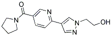 2-(4-[5-(PYRROLIDIN-1-YLCARBONYL)PYRIDIN-2-YL]-1H-PYRAZOL-1-YL)ETHANOL Struktur