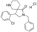 2-BENZYL-4-(2-CHLOROPHENYL)-2,7-DIAZASPIRO[4.5]DECAN-1-ONE HYDROCHLORIDE Struktur