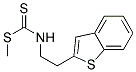 (2-BENZO[B]THIOPHEN-2-YL-ETHYL)-DITHIOCARBAMIC ACID METHYL ESTER Struktur