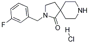 2-(3-FLUOROBENZYL)-2,8-DIAZASPIRO[4.5]DECAN-1-ONE HYDROCHLORIDE Struktur