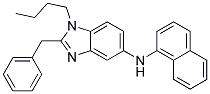 (2-BENZYL-1-BUTYL-1H-BENZOIMIDAZOL-5-YL)-NAPHTHALEN-1-YL-AMINE Struktur